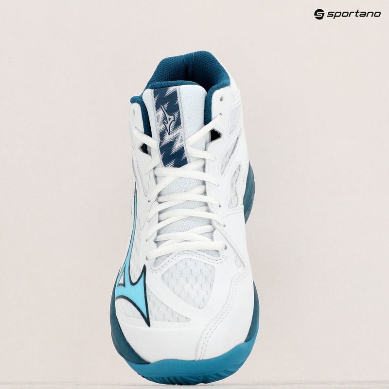 Scarpe da pallavolo da uomo Mizuno Thunder Blade Z Mid bianco/blu marina/argento 9