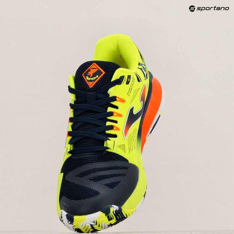 Scarpe da paddle Joma Spin OM navy/lemon fluor da uomo 10