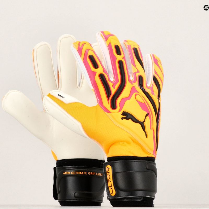 Guanti da portiere PUMA Ultra Pro RC sunset glow/sun stream/puma nero 7