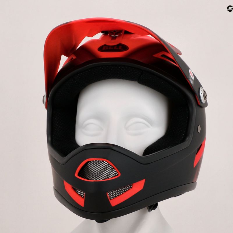 Casco da bici Bell Sanction rosso/nero opaco 8