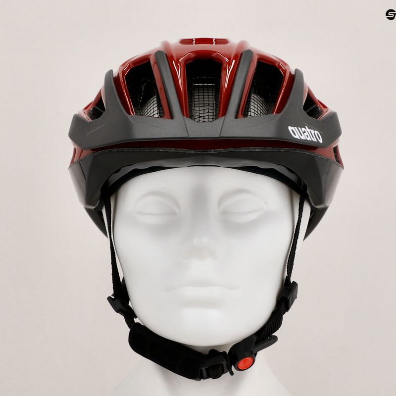 Casco da bici UVEX Quatro rosso rubino/nero 12