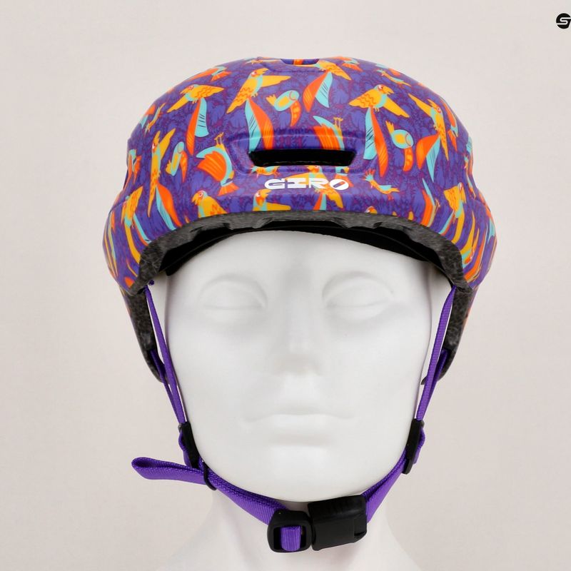 Casco da bici per bambini Giro Scamp II viola opaco libre 7