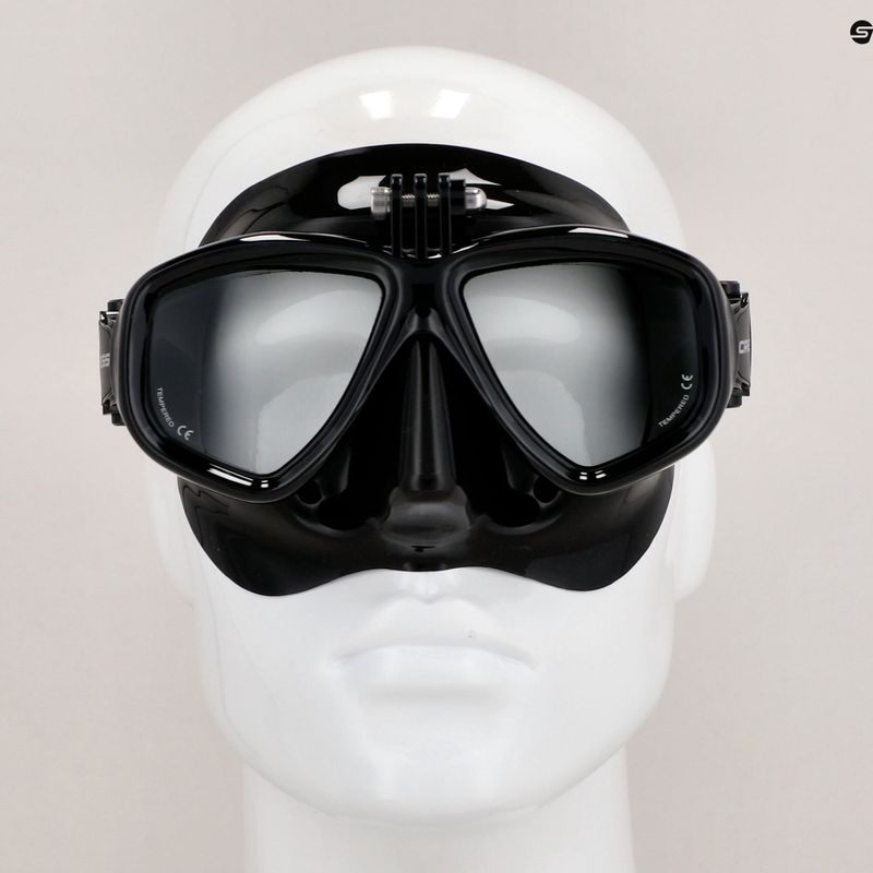 Maschera subacquea Cressi Action nero/nero 3