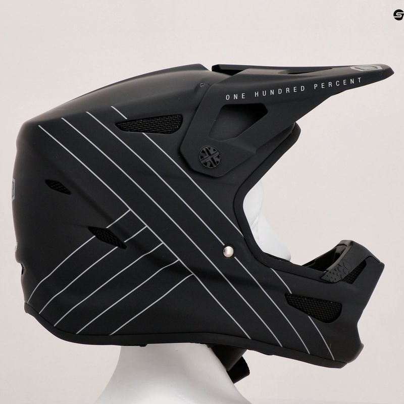 Casco da bici per bambini 100% Status Youth nero 9