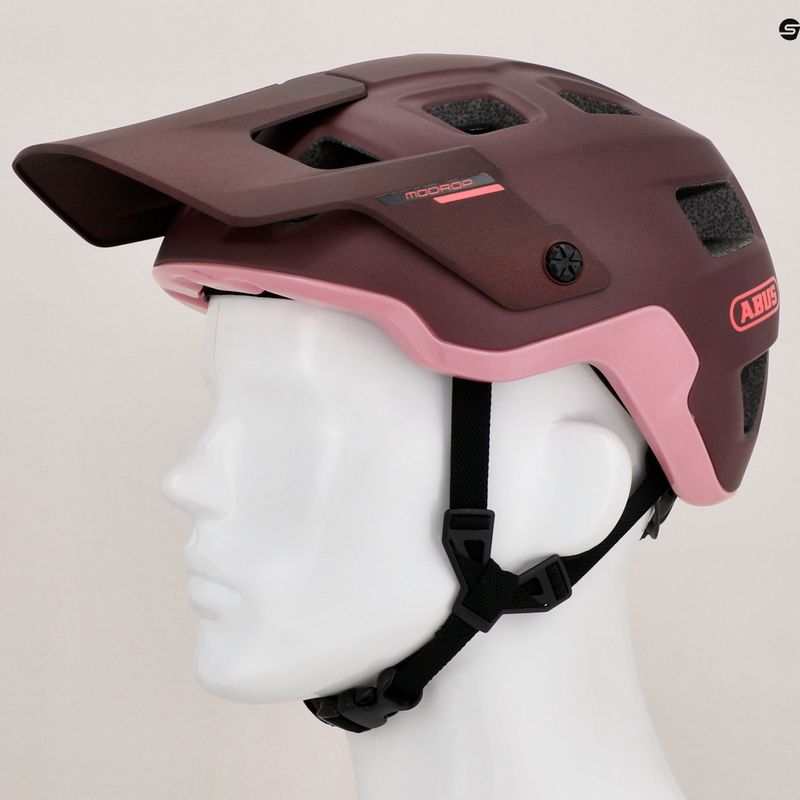 Casco da bicicletta ABUS MoDrop rosso mirtillo selvatico 9