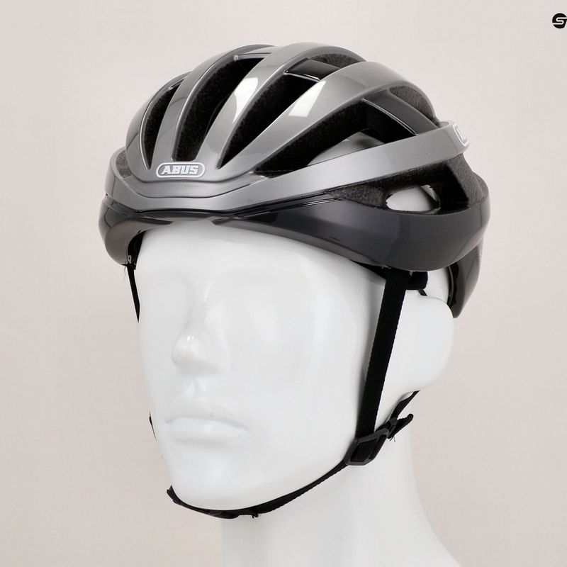 Casco da bici ABUS Viantor grigio scuro 11