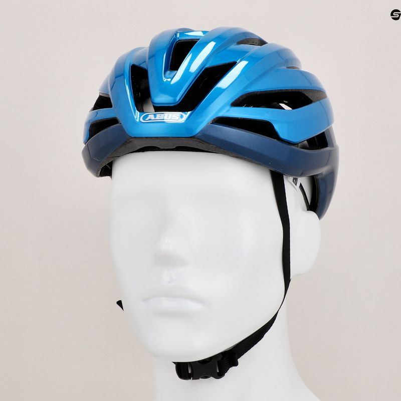 Casco da bicicletta ABUS StormChaser blu acciaio 9