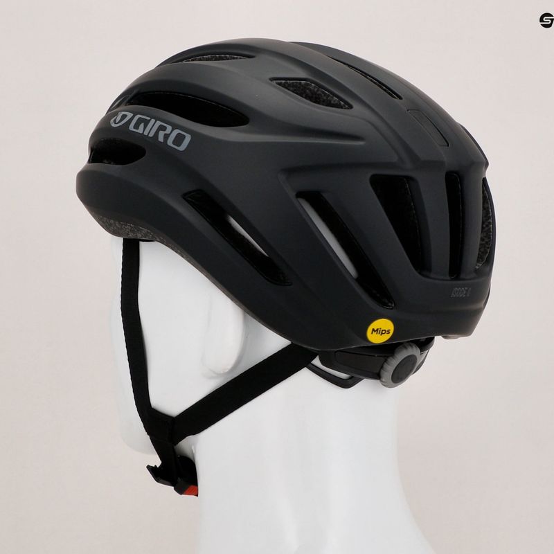 Giro Isode II Integrated MIPS casco da bici nero opaco/carbonio 7
