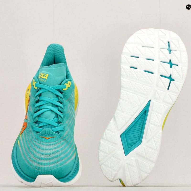 Scarpe da corsa da donna HOKA Mach 5 ceramica/primula della sera 12