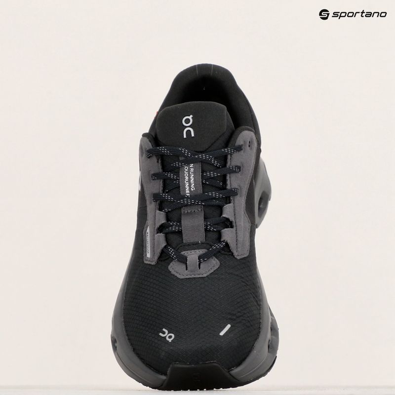 Scarpe da corsa da donna On Running Cloudrunner 2 Impermeabile magnete/nero 20