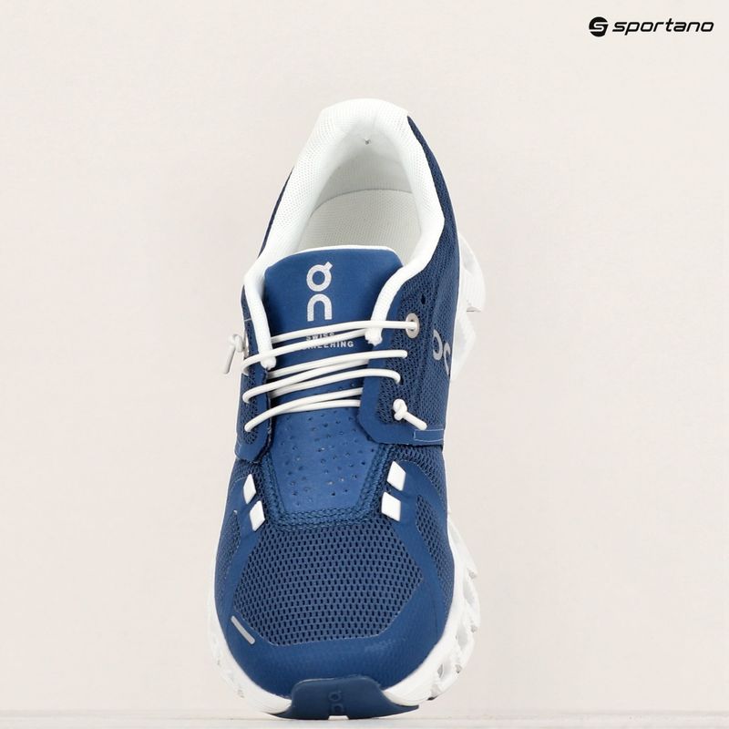 Scarpe da corsa On Cloud 5 denim/bianco Donna 16