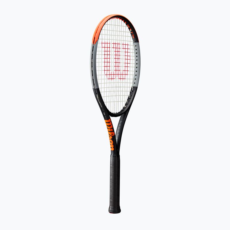 Racchetta da tennis Wilson Burn 100 V4.0 nero e arancione WR044710U 8