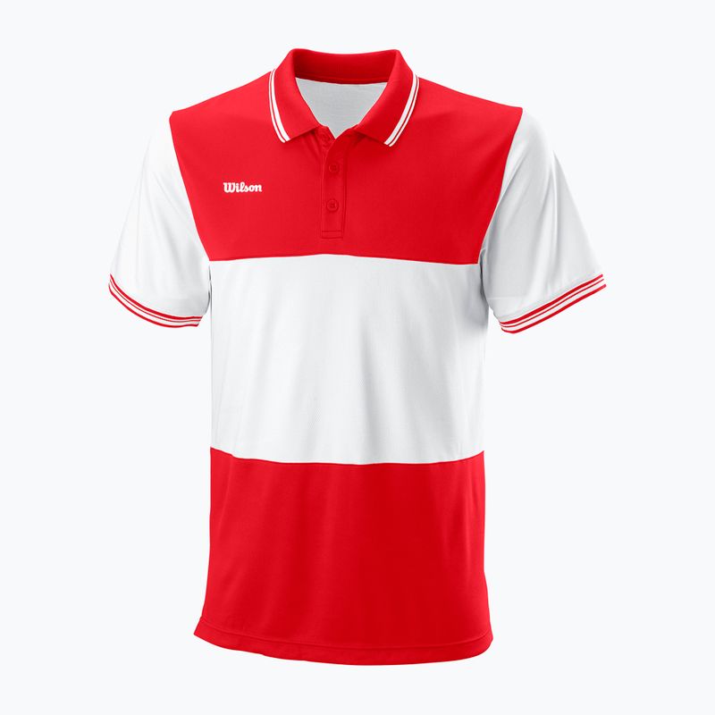 Maglietta da tennis da uomo Wilson Team II Polo rosso WRA794202