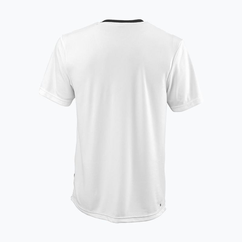 Maglietta da tennis da uomo Wilson Team II Crew bianco e nero WRA794001 2