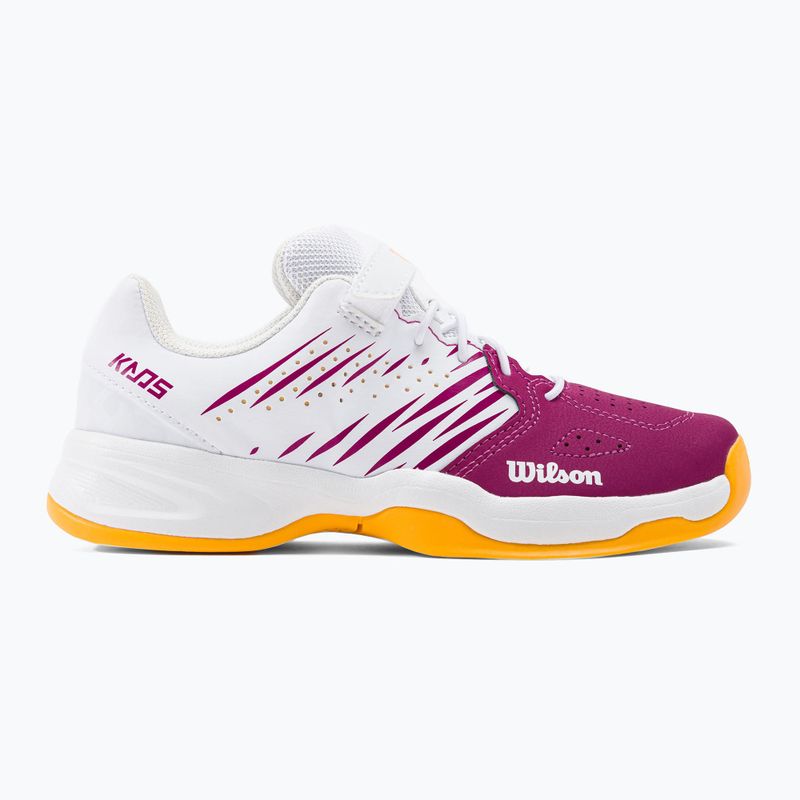 Wilson Kaos K 2.0 Jr scarpe da tennis per bambini bianco e rosa WRS329190 2