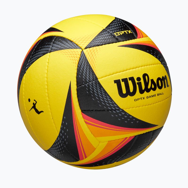 Pallone da pallavolo Wilson OPTX AVP VB Game black/yellow misura 5 2