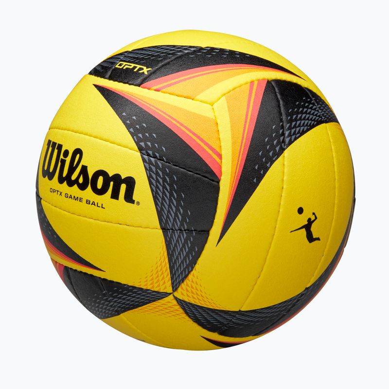 Pallone da pallavolo Wilson OPTX AVP VB Game black/yellow misura 5 3