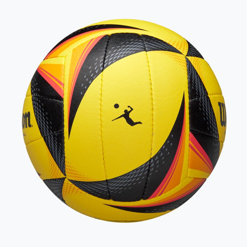 Pallone da pallavolo Wilson OPTX AVP VB Game black/yellow misura 5 4