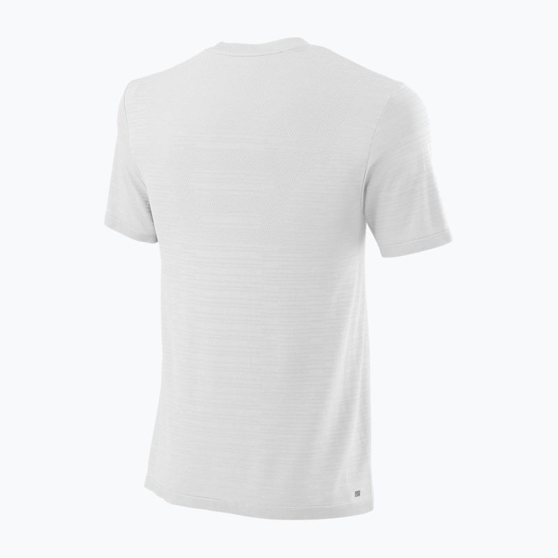 Camicia da tennis Wilson da uomo Bela SMLS Crew III bianco WRA813004 2