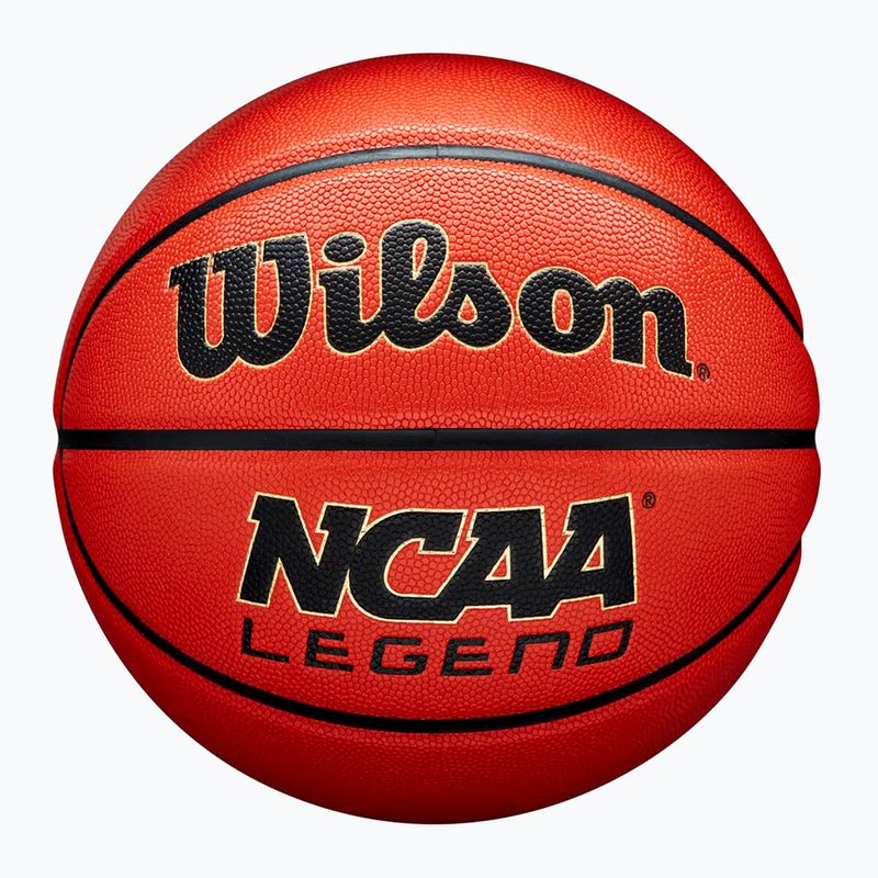 Wilson NCAA leggenda arancione / nero basket dimensioni 5