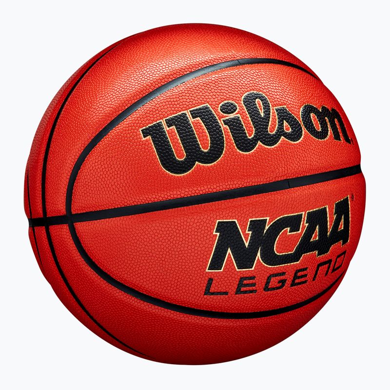 Pallone da basket Wilson NCAA Legend orange/black misura 7 2