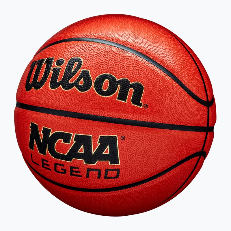 Pallone da basket Wilson NCAA Legend orange/black misura 7 3