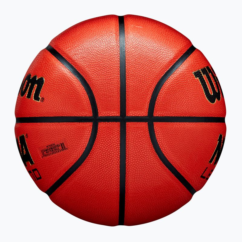 Pallone da basket Wilson NCAA Legend orange/black misura 7 4