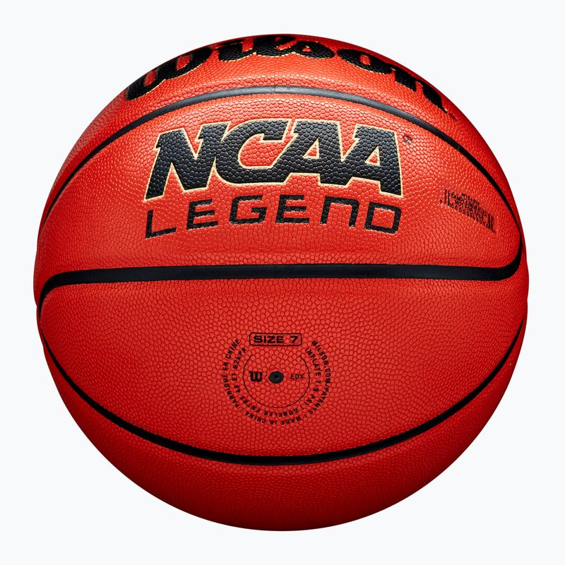 Wilson NCAA leggenda arancione / nero dimensioni 7 basket 6
