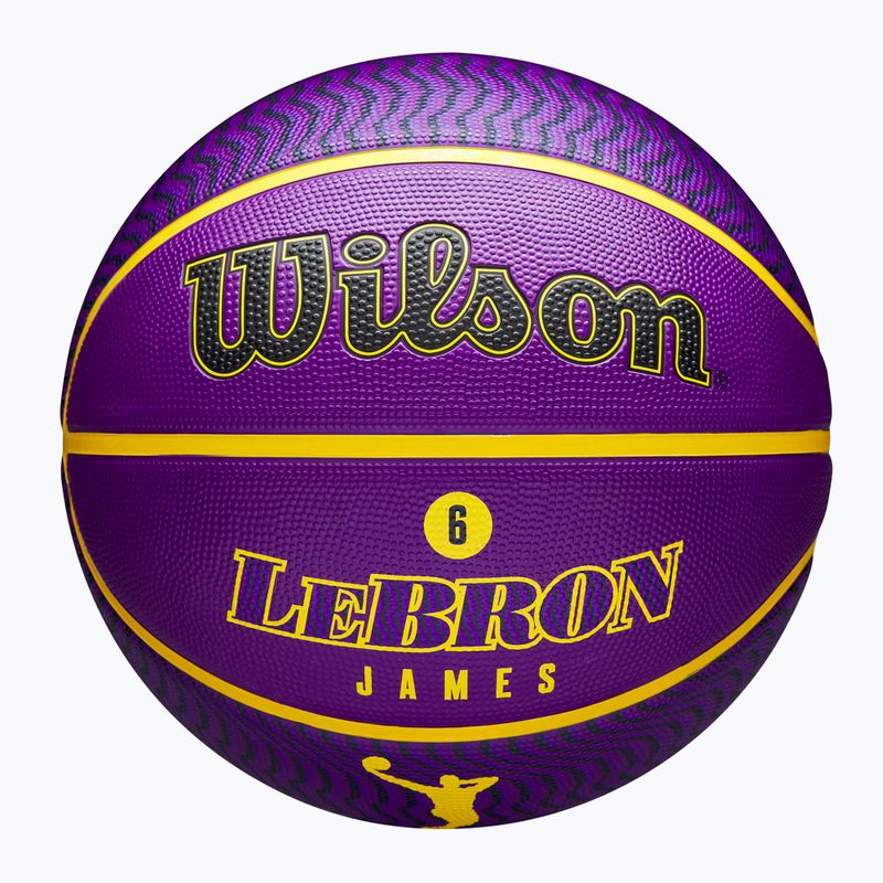Wilson NBA Player Icon Outdoor basket Lebron viola dimensioni 7