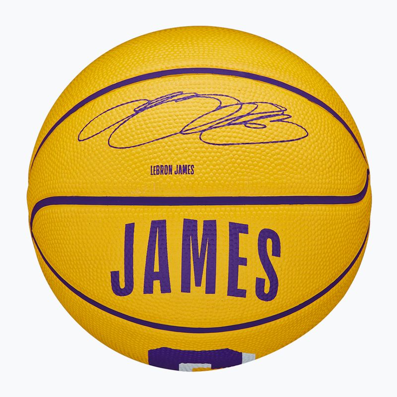 Pallacanestro Wilson NBA Player Icon Mini Lebron giallo taglia 3 bambini