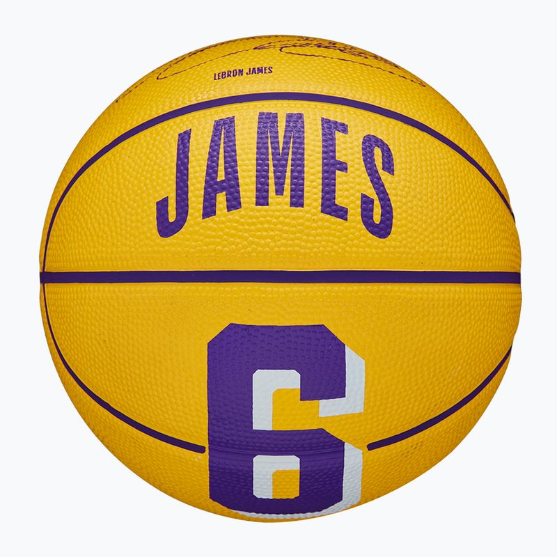 Pallacanestro Wilson NBA Player Icon Mini Lebron giallo taglia 3 bambini 3