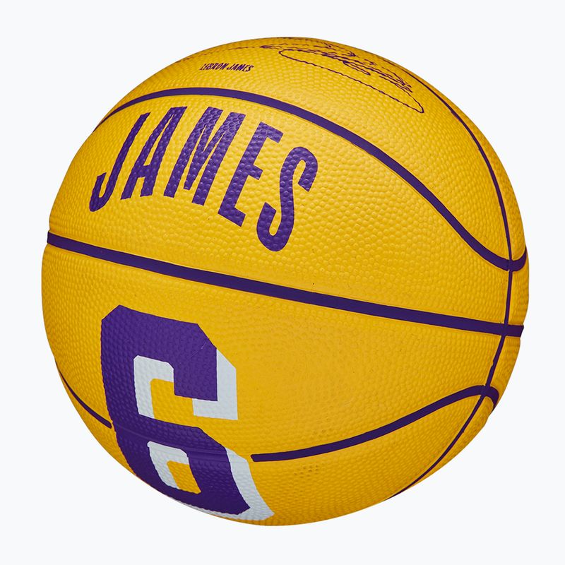 Pallacanestro Wilson NBA Player Icon Mini Lebron giallo taglia 3 bambini 4