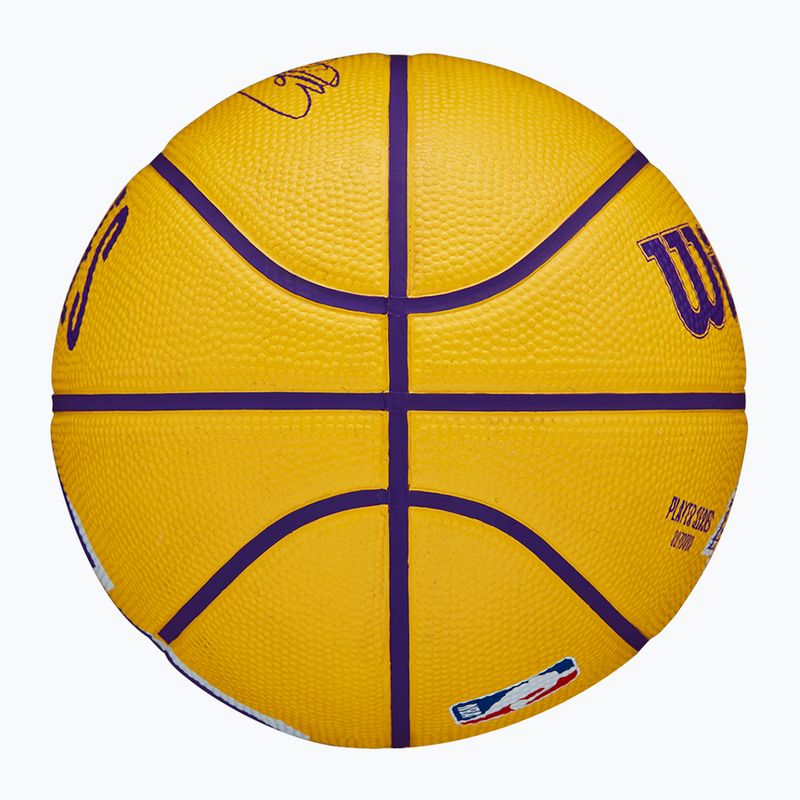 Pallacanestro Wilson NBA Player Icon Mini Lebron giallo taglia 3 bambini 5