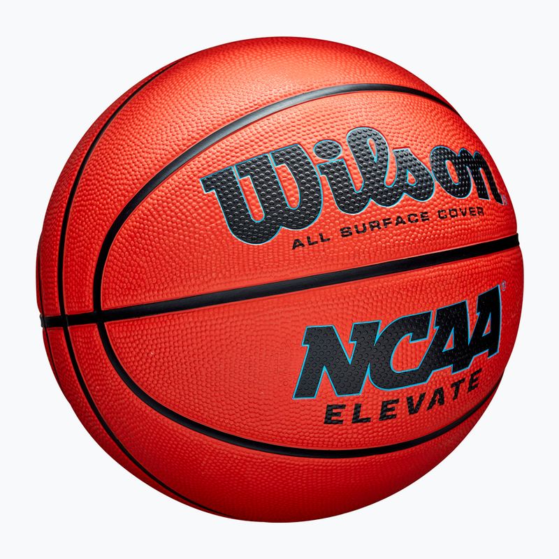 Wilson NCAA Elevate arancione / nero basket dimensioni 7 2