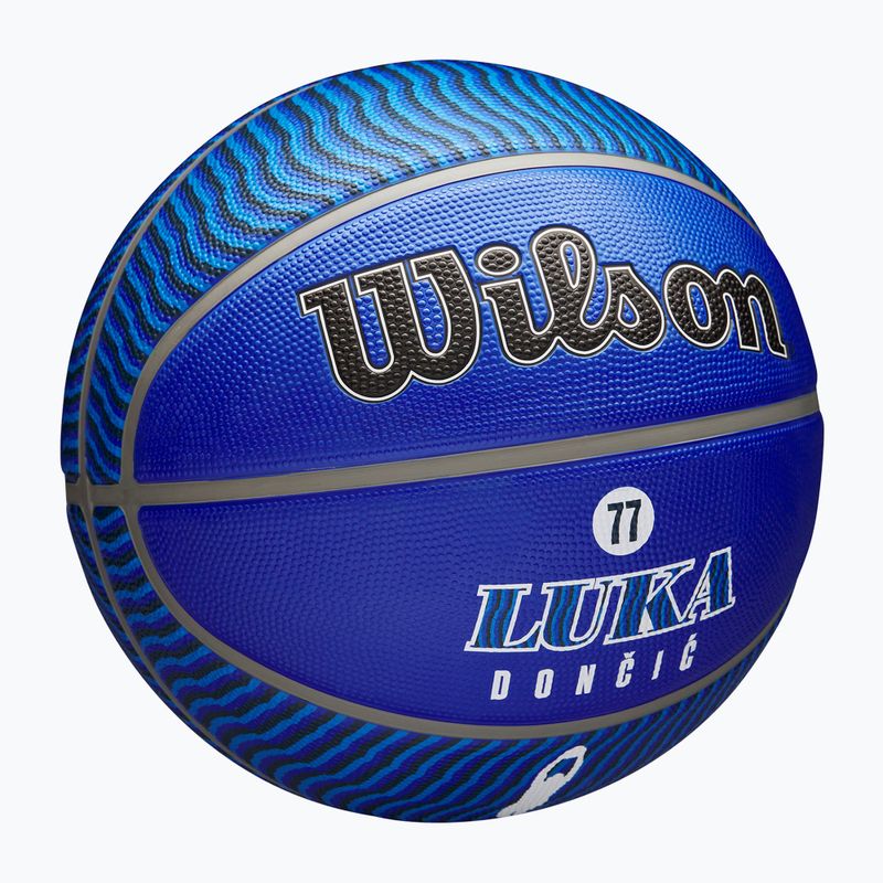 Wilson NBA Player Icon Outdoor basket Luka blu taglia 7 2