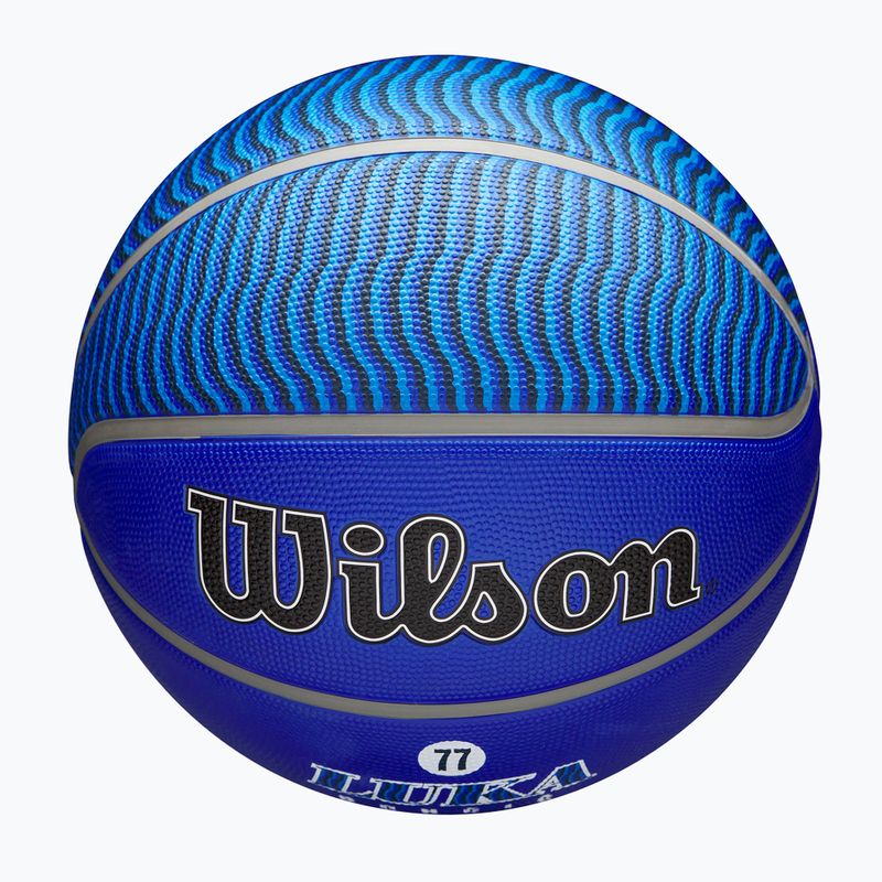 Wilson NBA Player Icon Outdoor basket Luka blu taglia 7 5