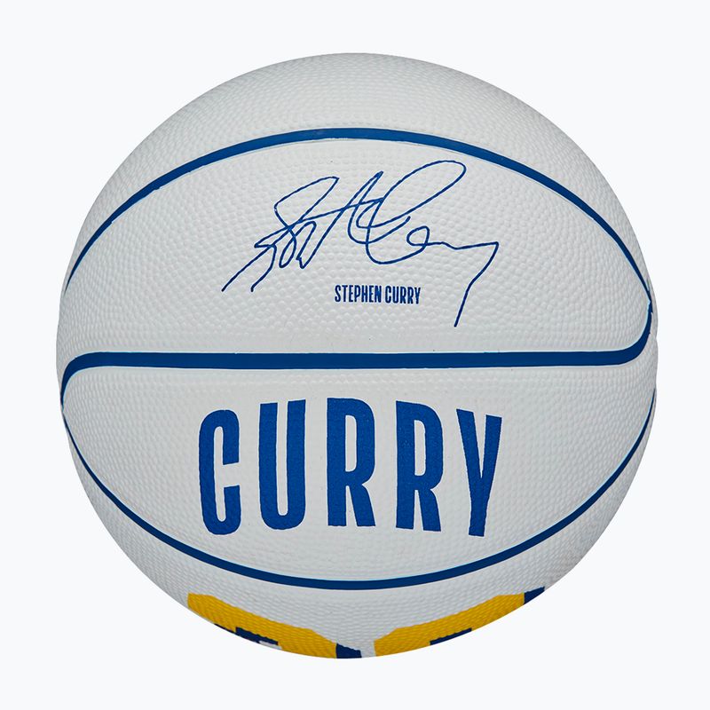 Pallacanestro da bambino Wilson NBA Player Icon Mini Curry bianco taglia 3