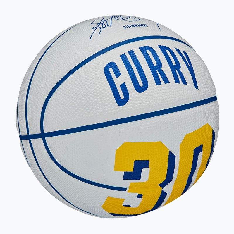 Pallacanestro da bambino Wilson NBA Player Icon Mini Curry bianco taglia 3 2