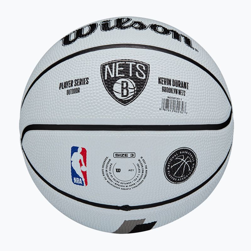 Pallacanestro Wilson NBA Player Icon Mini Durant grigio taglia 3 bambino 6