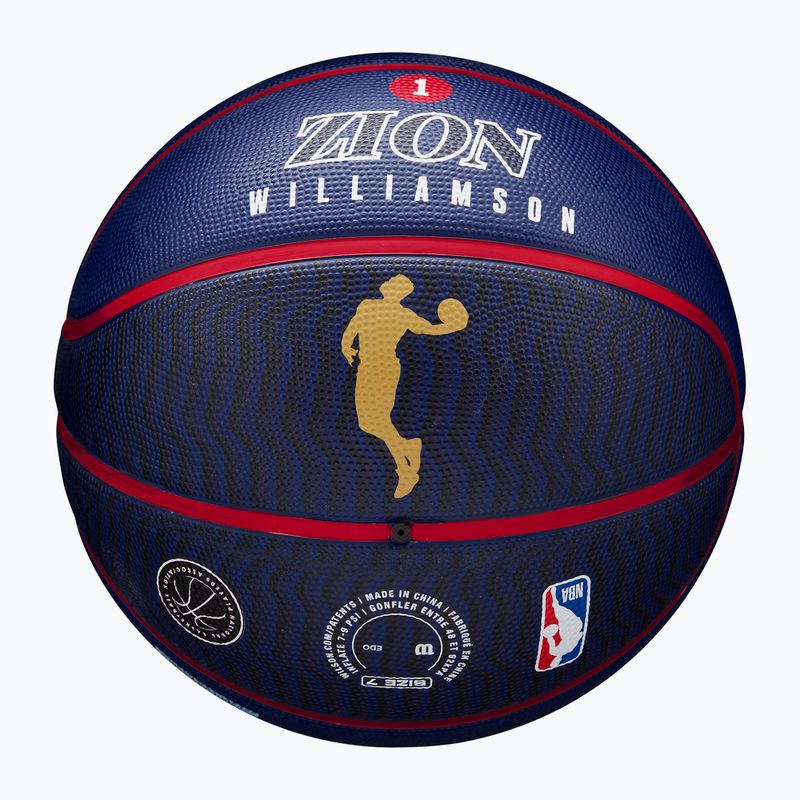 Wilson NBA Player Icon Outdoor Zion basket marina / blu dimensioni 7 8