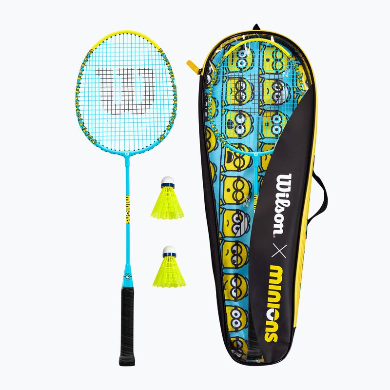 Set da badminton per bambini Wilson Minions 2.0 nero/giallo