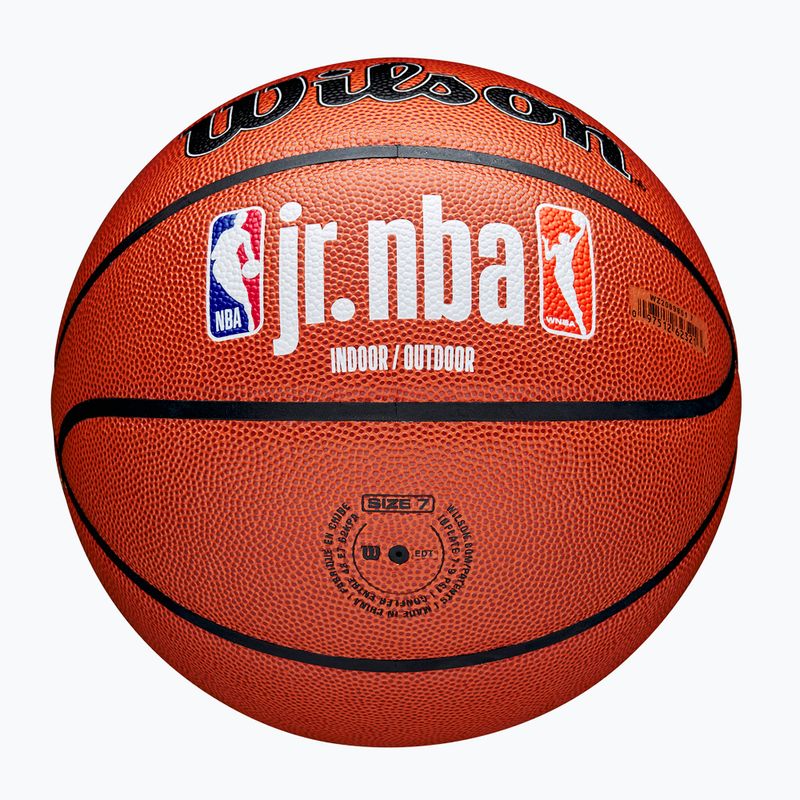 Wilson NBA JR Fam Logo basket Indoor outdoor marrone taglia 7 5