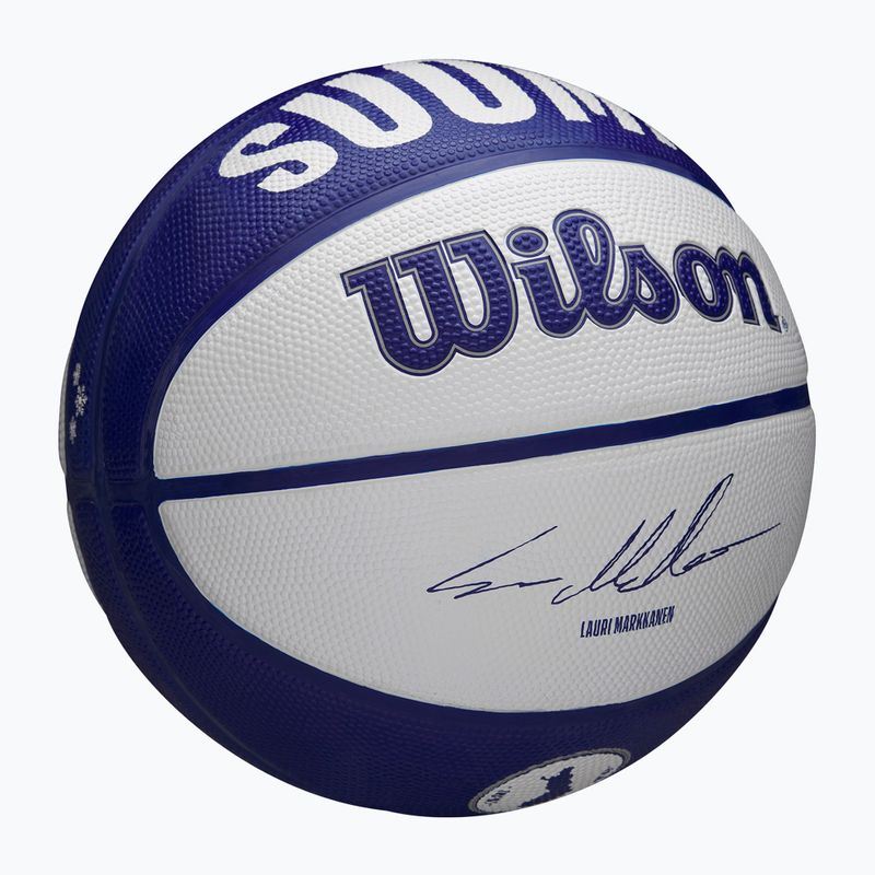 Pallacanestro per bambini Wilson NBA Player Local Markkanen blu misura 5 2