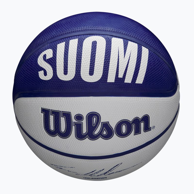 Pallacanestro per bambini Wilson NBA Player Local Markkanen blu misura 5 4