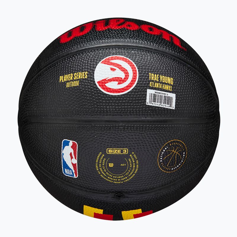 Pallacanestro per bambini Wilson NBA Player Icon Mini Trae nero taglia 3 6