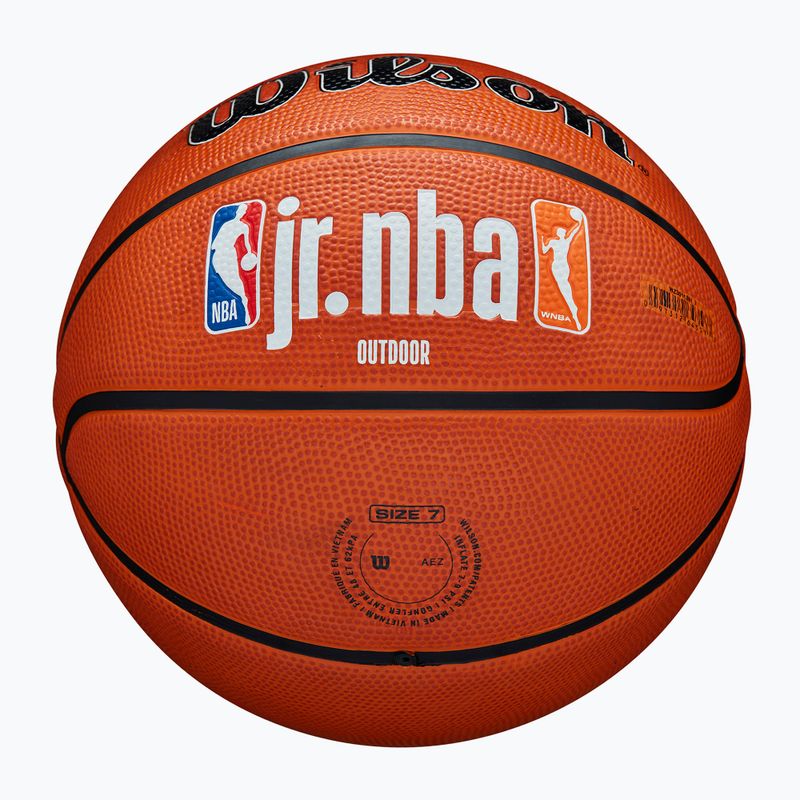 Wilson NBA JR Fam Logo Autentico Outdoor marrone basket dimensioni 7 5