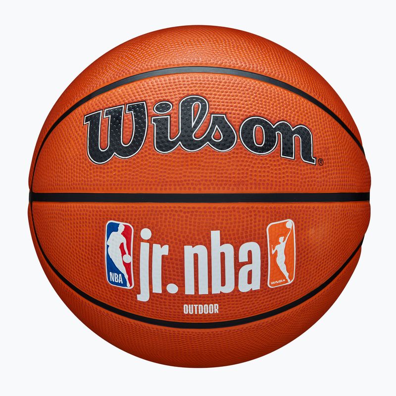 Pallacanestro per bambini Wilson NBA JR Fam Logo Autentico Outdoor marrone taglia 5