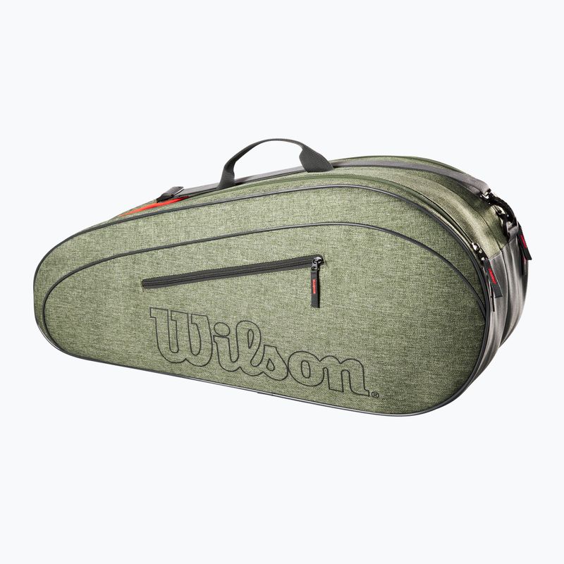 Borsa da tennis Wilson Team 6Pk verde erica