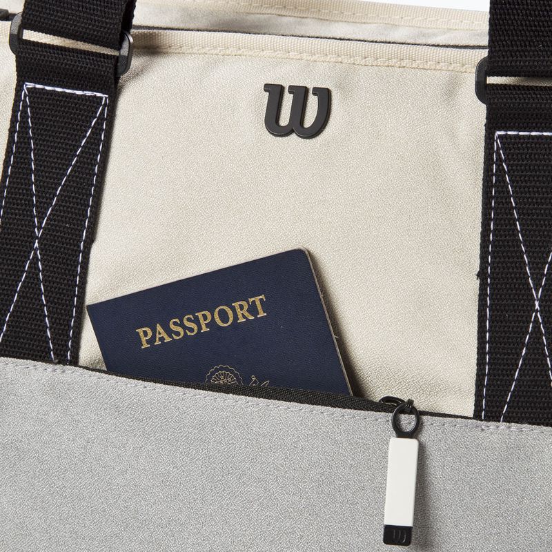 Wilson Donna Borsa da tennis Tote grigio/blu 5