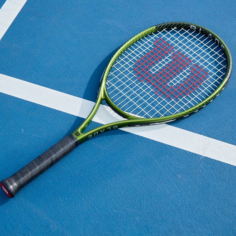 Racchetta da tennis per bambini Wilson Blade Feel Comp 25 verde WR125310U 7